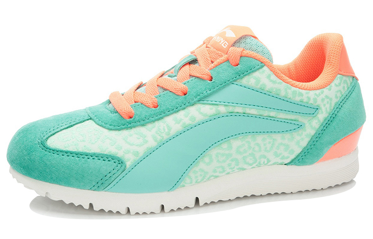 Order (W) Li-Ning 3KM Light Low ''Grün Orange'' Sneakers ALCK078-2