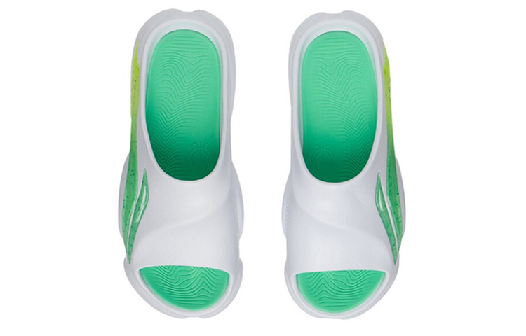 Shop (W) Li-Ning 8 PE Courtside Ciabatte Sportive ''Bianco Verde'' ABTS010-14