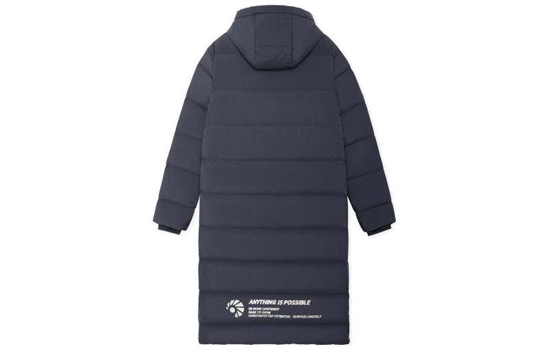 (Women) Li-Ning  Badminton Series Long Hooded Down Jacket Black with Flag Print. AYMS208-3 圖 3