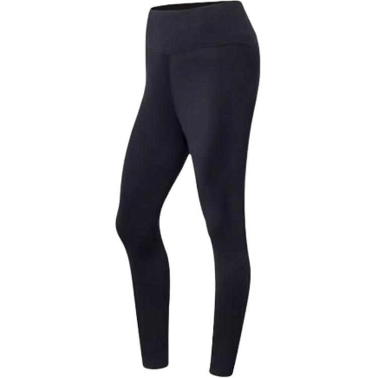 (Women) Li-Ning  High-Waist Seamless Black Leggings - Stretch & Comfort AULQ176-176