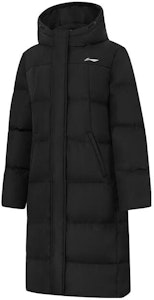 (W) 리닝 롱 후드 다운 자켓 블랙 솔리드 컬러 AYMT200-1 Order (W) 리닝 롱 후드 다운 자켓 블랙 솔리드 컬러 AYMT200-1