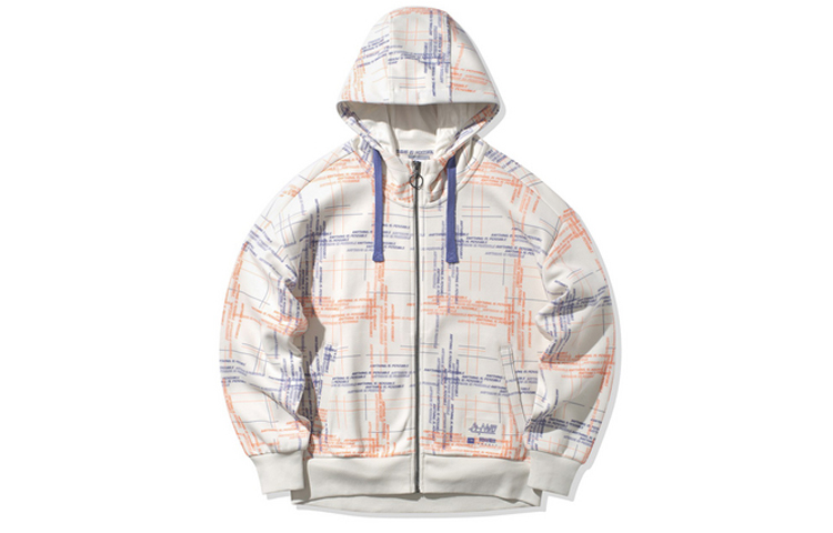 (Women) Li-Ning All-Over Letter Print Sweatshirt - Frost White AWDQ028-4