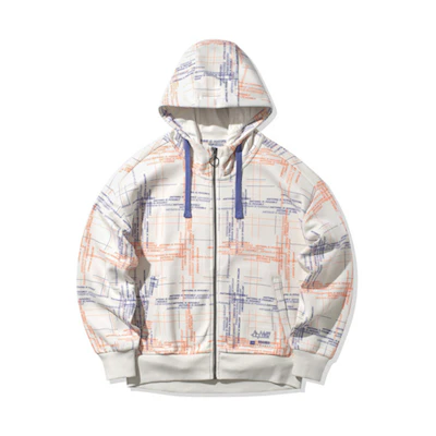 (Women) Li-Ning All-Over Letter Print Sweatshirt - Frost White AWDQ028-4