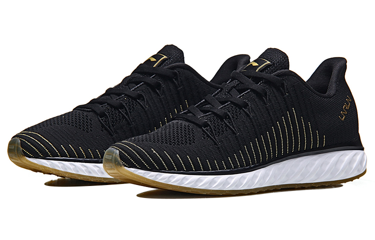 Lookbook (W) Scarpe Running Assorbenti Li-Ning All Guard ''Nero Oro''. ARHN198-4