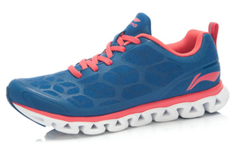 Lookbook LiNing李寧 弧四代 舒適透氣 減震運動跑步鞋 女款 藍