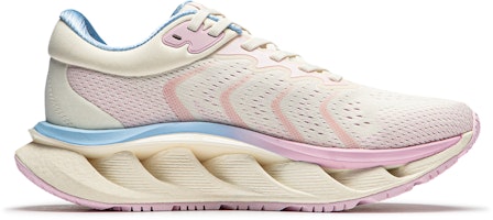 中國李寧 弧CRC 減震耐磨防滑 低幫 跑步鞋 女款 米白粉 Order 中國李寧 弧CRC 減震耐磨防滑 低幫 跑步鞋 女款 米白粉