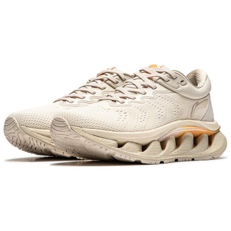 Lookbook 台灣李寧 弧CRC 舒適百搭 時尚運動 防滑輕便 跑步鞋 女款 燕麥灰