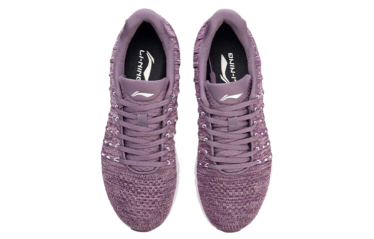 Shop (Women) Li-Ning Arc Running Shoes 'Purple Breathable Knit' ARHN046-4