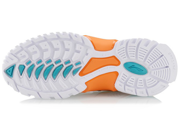 Shop (W) 리닝 오로라 윈드워커 x걸스 바스켓볼 '화이트 오렌지' AGLP108-1