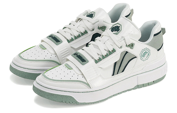 Order LiNing李寧 新秀Rookie 耐磨輕便 低幫 板鞋 女款 米白綠