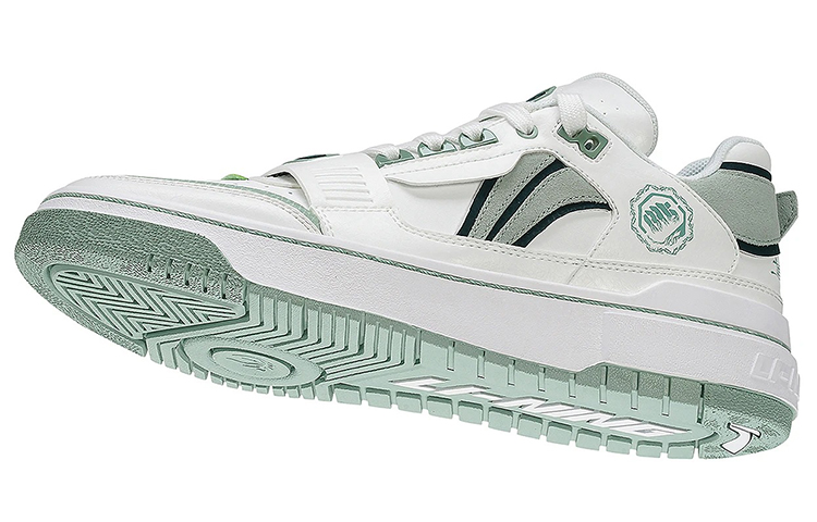 Lookbook LiNing李寧 新秀Rookie 耐磨輕便 低幫 板鞋 女款 米白綠