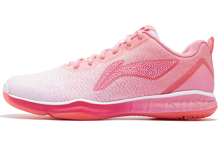 (Women) Li-Ning Badminton Shoes Low 'Pink' AYTP022-14
