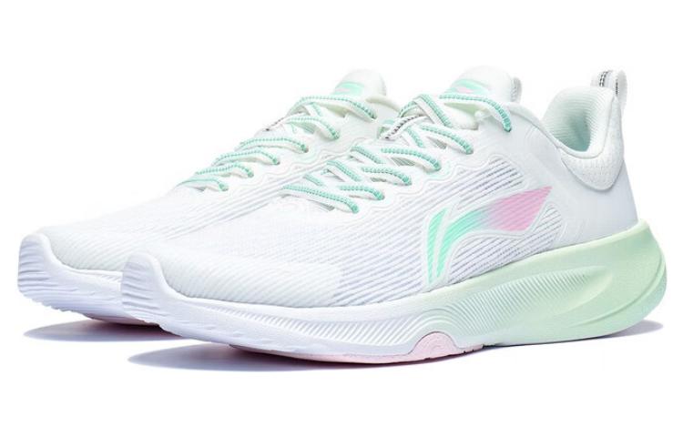 Lookbook (Women) Li-Ning Badminton Sport Shoes 'White Green' AFVT012-3