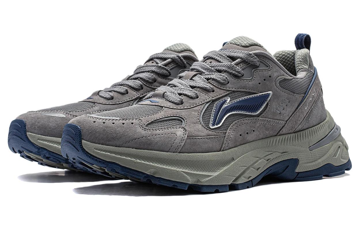 Lookbook LiNing李寧 緩震耐磨 低筒 生活休閒鞋 女款 灰黑