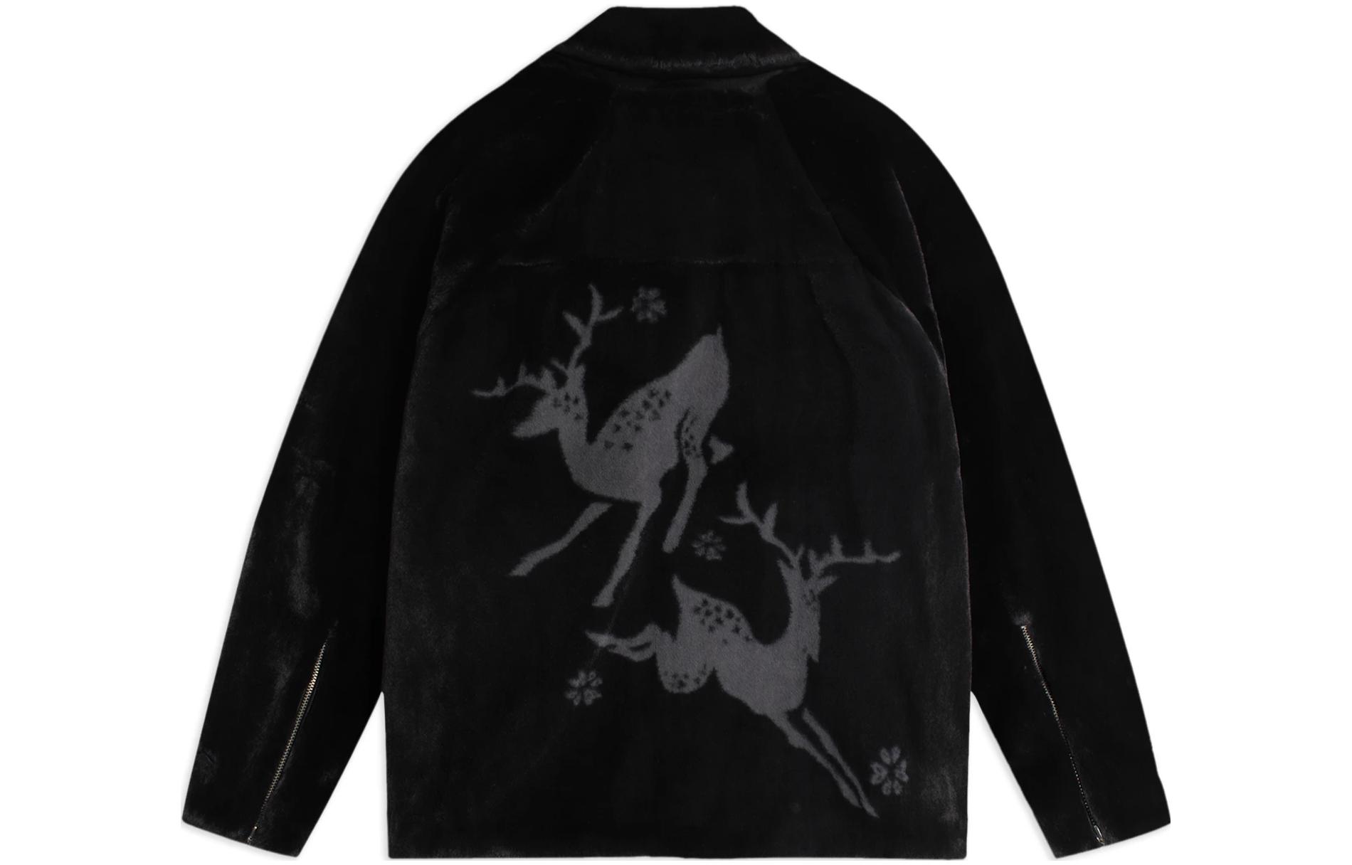 Lookbook (Women) Li-Ning Black Logo Print Full-Zip Jacket AFDSB44-3