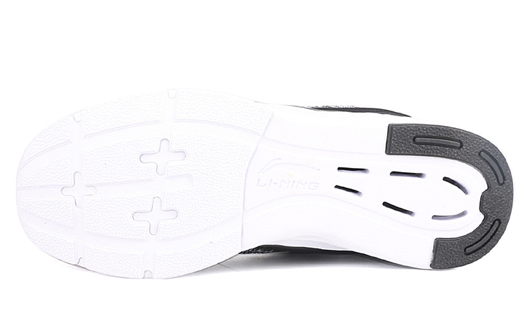 Shop (W) Zapatillas de Correr Tejidas Transpirables Li-Ning 'Negro Blanco' GLKM118-3