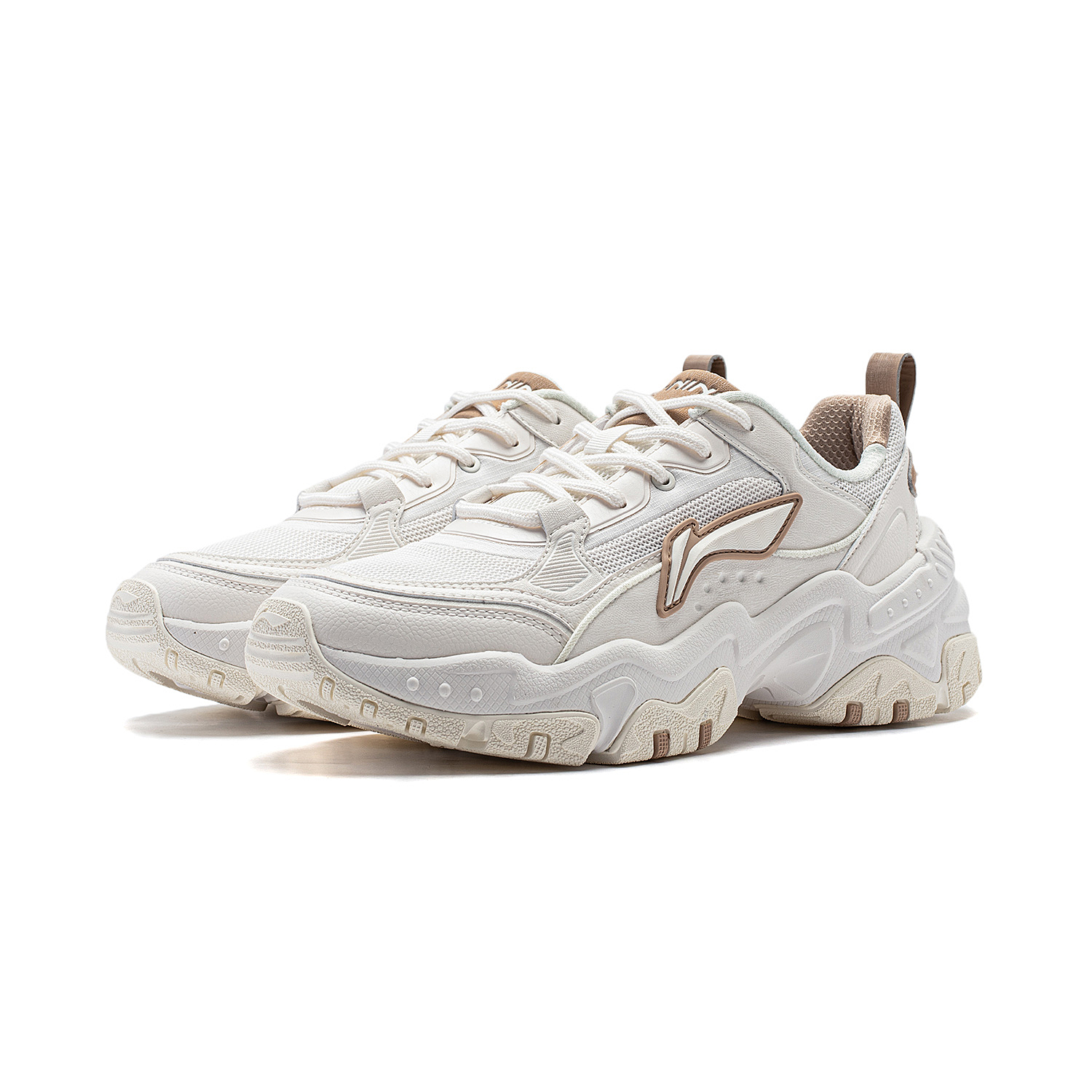 Shop (Women) Li-Ning Brown Sugar 'White Brown' AGCT424-1
