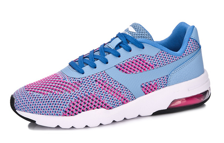 Lookbook (W) 李寧バブルアップニット 青ピンク (Rīningu Baburu Appu Nitto Ao Pinku) AGCM046-3