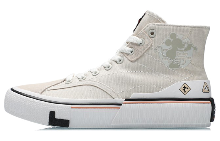 (Women) Li-Ning Canvas Hi Shoes 'Beige White' AECR008-2