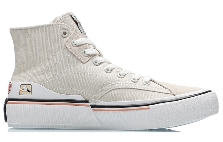 Order (W) Kasut Li-Ning Canvas Hi 'Beige Putih' AECR008-2
