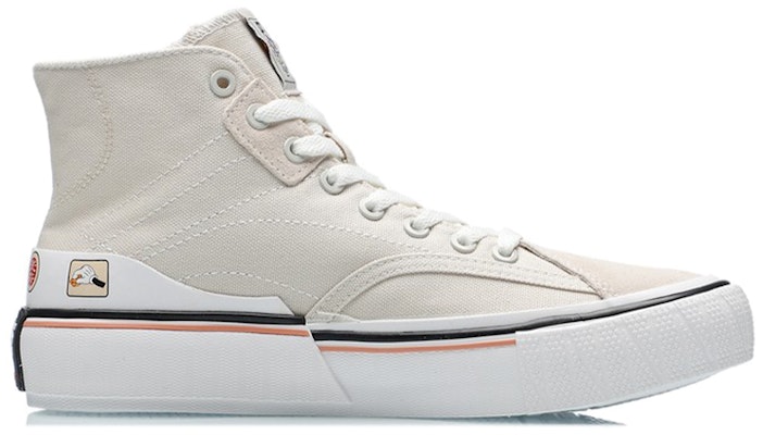 (W) Li-Ning Sepatu Kanvas Hi 'Beige Putih' AECR008-2 Order (W) Li-Ning Sepatu Kanvas Hi 'Beige Putih' AECR008-2