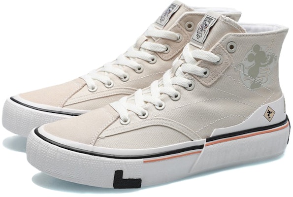 (W) Li-Ning Sepatu Kanvas Hi 'Beige Putih' AECR008-2 Lookbook (W) Li-Ning Sepatu Kanvas Hi 'Beige Putih' AECR008-2