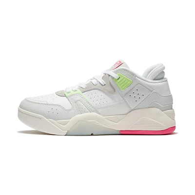 (W) Li-Ning Casual Basketball Shoes 'Grey Green Pink'