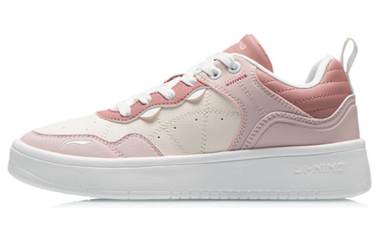 (Women) Li-Ning Casual Lifestyle Skate Shoes &#x27;Pink White&#x27; AGCT406-1