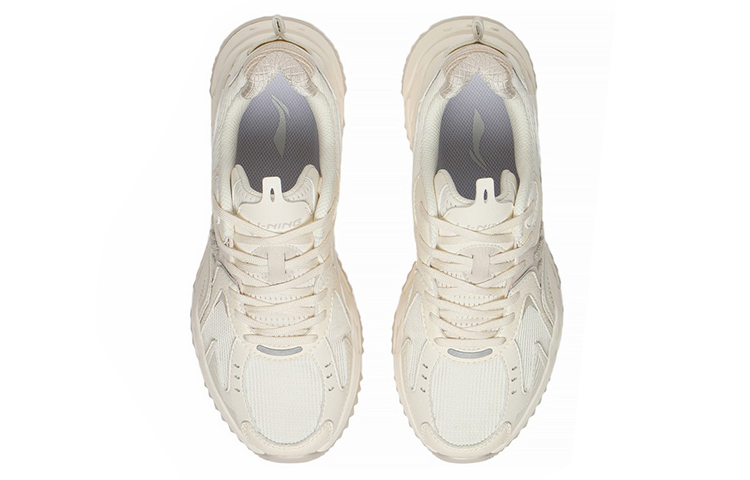 Purchase (Women) Li-Ning Casual Lightweight Low-Top Sneakers 'White Beige' ARLS022-4