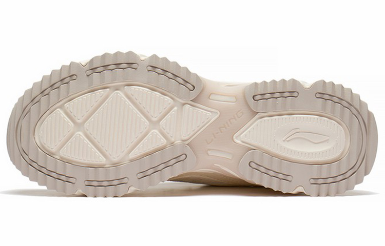 Details for (Women) Li-Ning Casual Lightweight Low-Top Sneakers 'White Beige' ARLS022-4