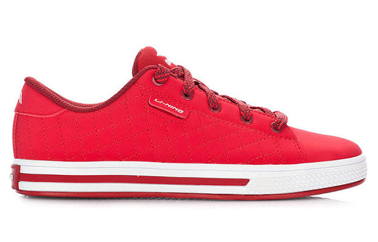 Order (W) 李寧カジュアルローカット「赤白」 ATCH016-2