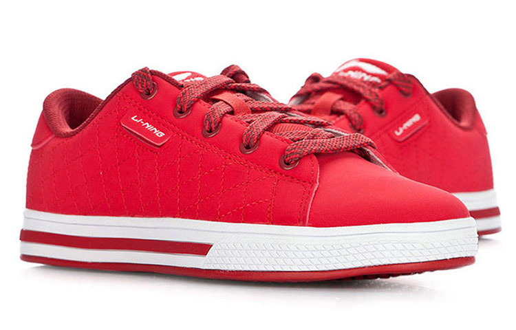 Lookbook (W) 李寧カジュアルローカット「赤白」 ATCH016-2