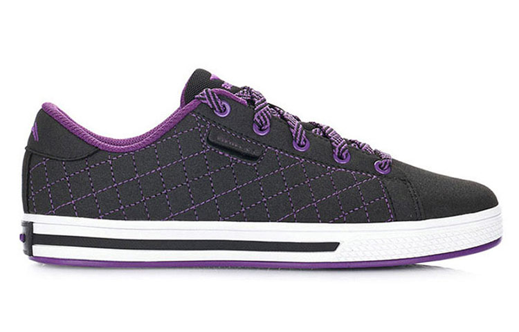 Order (W) Li-Ning Kasual Rendah 'Hitam Ungu' ATCH016-4