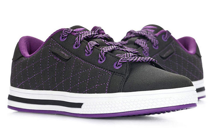 Lookbook (W) Li-Ning Kasual Rendah 'Hitam Ungu' ATCH016-4