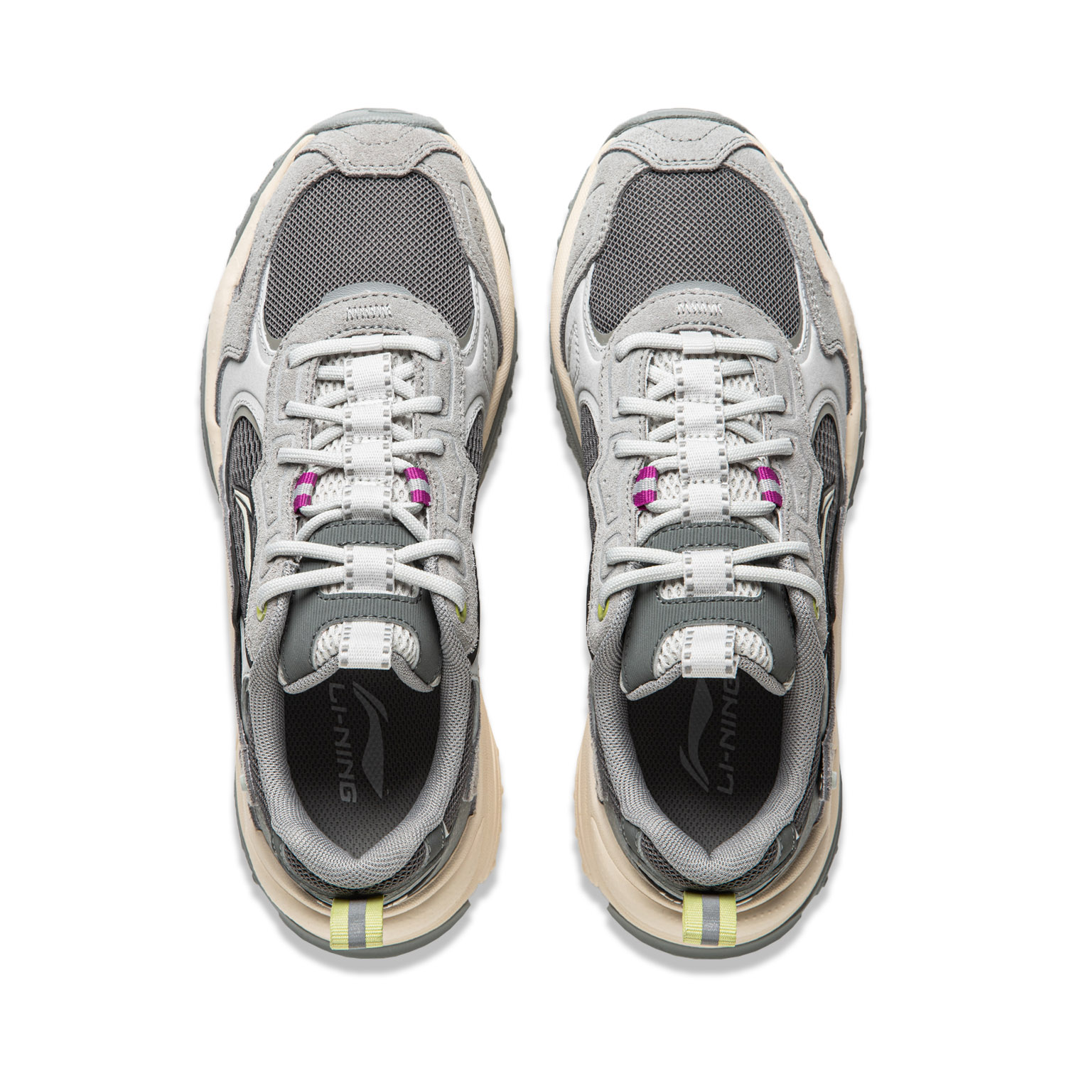 Shop (W) Li-Ning Casual Low 'Superficie Lunar Gris' AGCU190-4