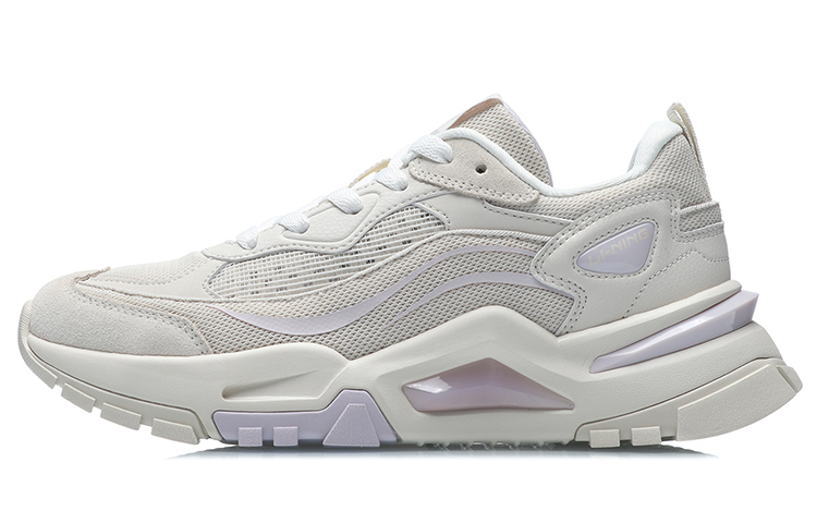 (Women) Li-Ning Casual Low 'White Purple' AGCR116-4