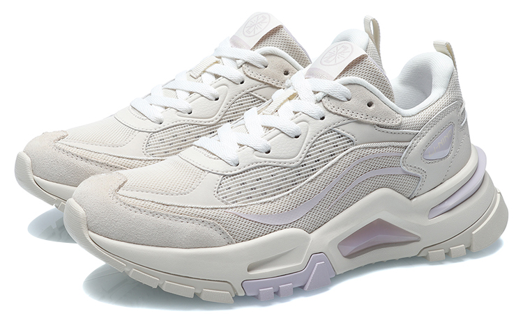 Lookbook (Women) Li-Ning Casual Low 'White Purple' AGCR116-4