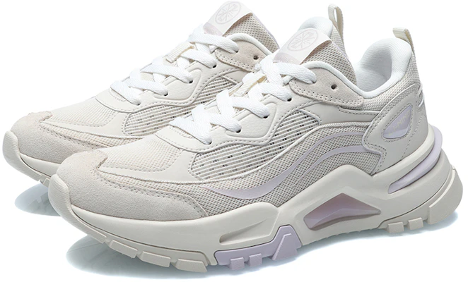 (Women) Li-Ning Casual Low 'White Purple' AGCR116-4 Lookbook (Women) Li-Ning Casual Low 'White Purple' AGCR116-4