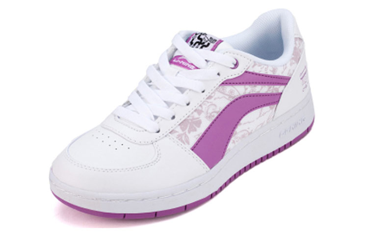 Lookbook (W) Li-Ning Sepatu Santai Rendah 'Putih Ungu' ALCG016-2
