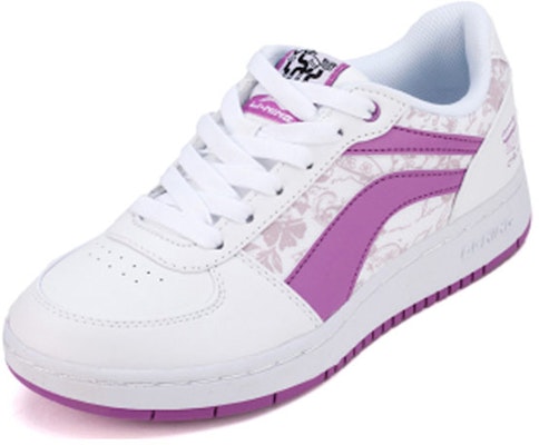 (Women) Li-Ning Casual Low 'White Purple' ALCG016-2 Lookbook (Women) Li-Ning Casual Low 'White Purple' ALCG016-2