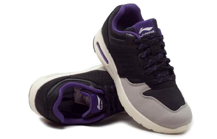 (W) Li-Ning Casual Non-Slip Running Shoe 'Black Grey' 圖 3