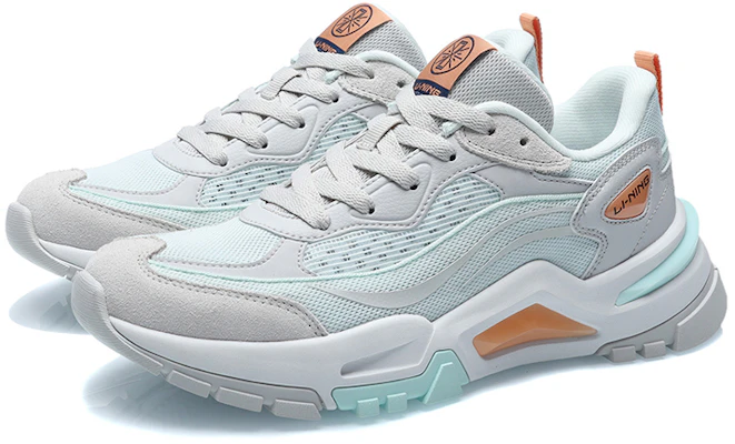 (Women) Li-Ning Casual Running Low 'Grey Blue' AGCR116-1 Lookbook (Women) Li-Ning Casual Running Low 'Grey Blue' AGCR116-1