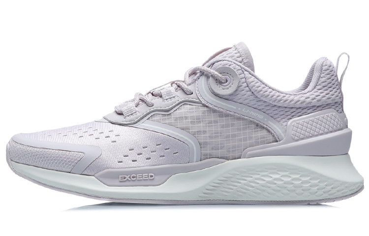(Women) Li-Ning Casual Running Low 'Light Grey Purple' AGLR056-2