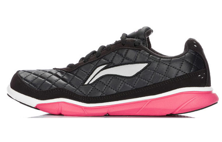 (Women) Li-Ning Casual Running Sneakers 'Black Pink' ARBG062-2
