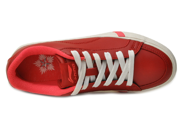 Lookbook (Women) Li-Ning Casual Skate Shoe 'Red White' ALAH084-2