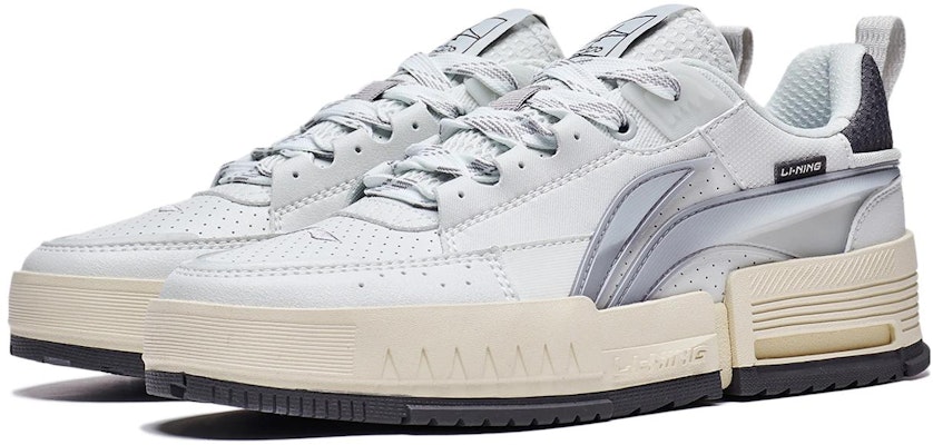 (Women) Li-Ning Casual Skate Shoes 'White Silver' AGCT136-4 Lookbook (Women) Li-Ning Casual Skate Shoes 'White Silver' AGCT136-4