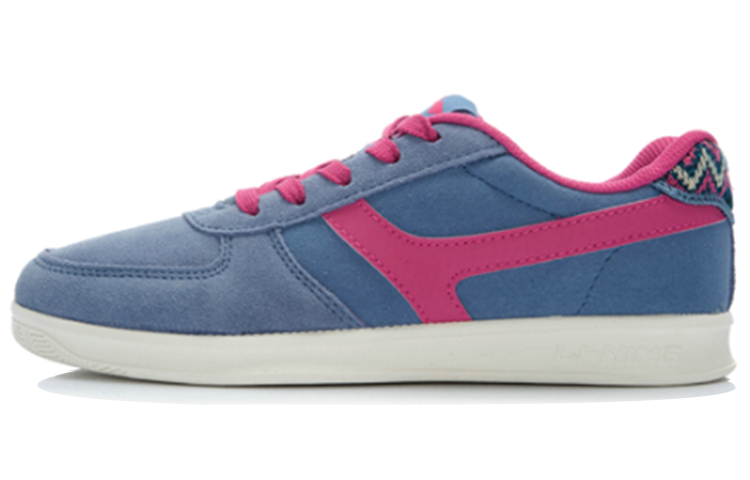 (Women) Li-Ning Casual Skate Sneaker 'Blue-Red' ALCJ106-2