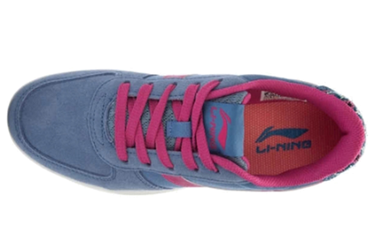 Shop (Women) Li-Ning Casual Skate Sneaker 'Blue-Red' ALCJ106-2
