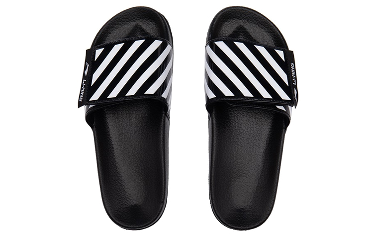 (W) Li-Ning Casual Slides 'Black White' 圖 3