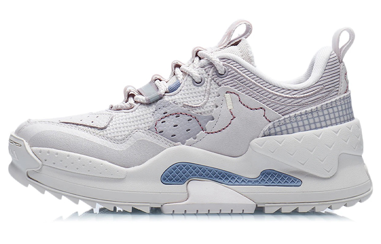 Buy LiNing李寧 CF溯系列 隍城煙雲山 半反光 減震 低幫 運動休閒鞋 女款 粉灰紫